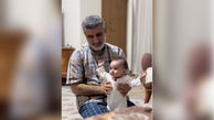 فیلم / دختر سردار حاجی‌زاده خطاب به پدر شهیدش: بابا دخترم یک ساله شد کجایی؟..../صحنه جگرسوز بازی سردار با نوه اش 