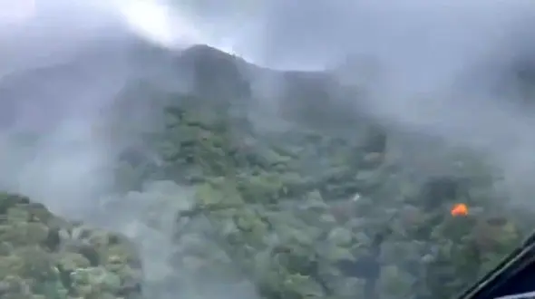 فیلم لحظه سقوط بالگرد نامزد ریاست جمهوری پاناما / شوکه می شوید