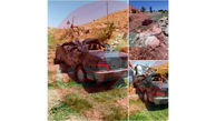 تصاویر / خودروی له شده حمید بقایی در سقوط به دره ای در گیلانغرب