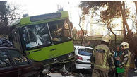 تصادف خونین  2 اتوبوس در تهرانسر با 16 مصدوم