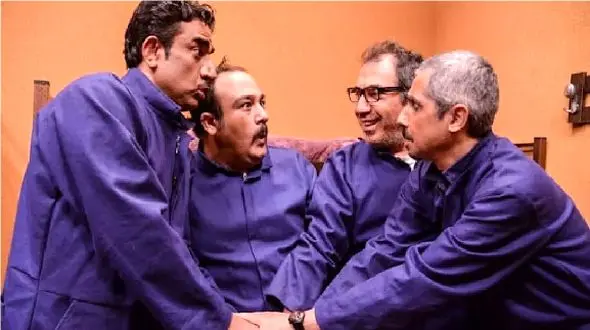 فیلم / سکانس خندان/ از اول تا آخر این پشت صحنه فقط خنده بود/ مدیری یه کلمه نتوست حرف بزنه ...