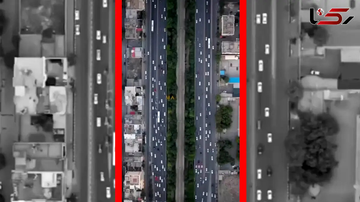 فیلم تصویر هوایی از بلوار وکیل آباد مشهد