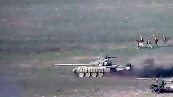 فیلم دیده نشده از جنگ ارمنستان و آذربایجان / 2 خمپاره به جنگل ارس خورد