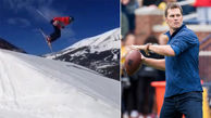 حادثه برای فوتبالیست معروف هنگام اسکی در پیست برفی+فیلم