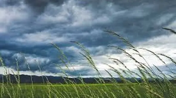 آسمان ابری و وزش باد در لرستان