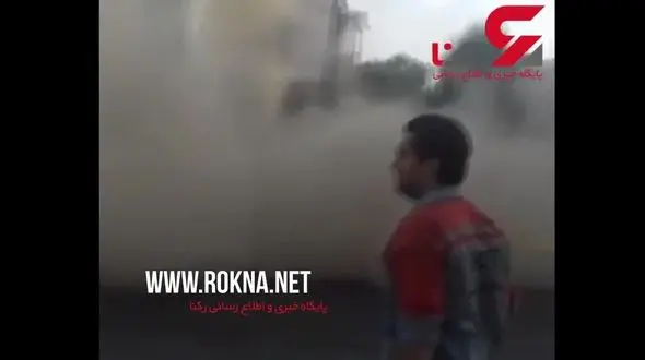 فیلم لحظه ریزش یک ساختمان در قم