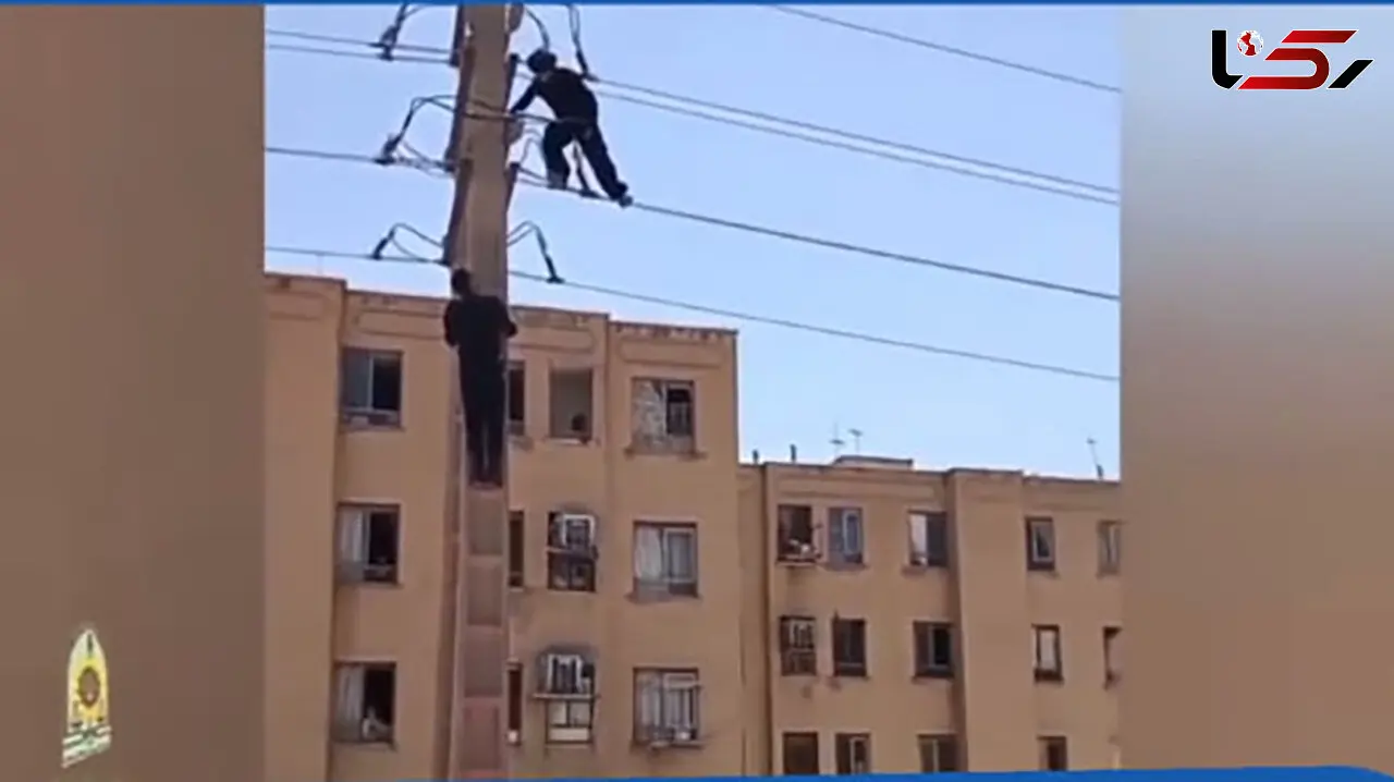 فیلم لحظه نجات یک جوان از مرگ خود خواسته توسط پلیس