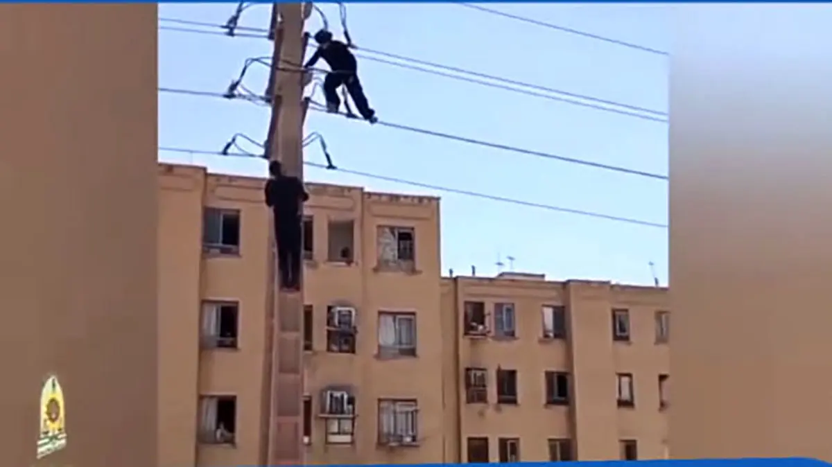 فیلم لحظه نجات یک جوان از مرگ خود خواسته توسط پلیس