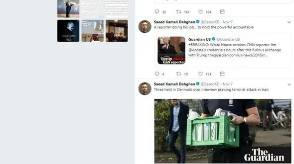 اقدام عجیب خبرنگار ایرانی گاردین  درباره بن سلمان و خاشقجی +عکس