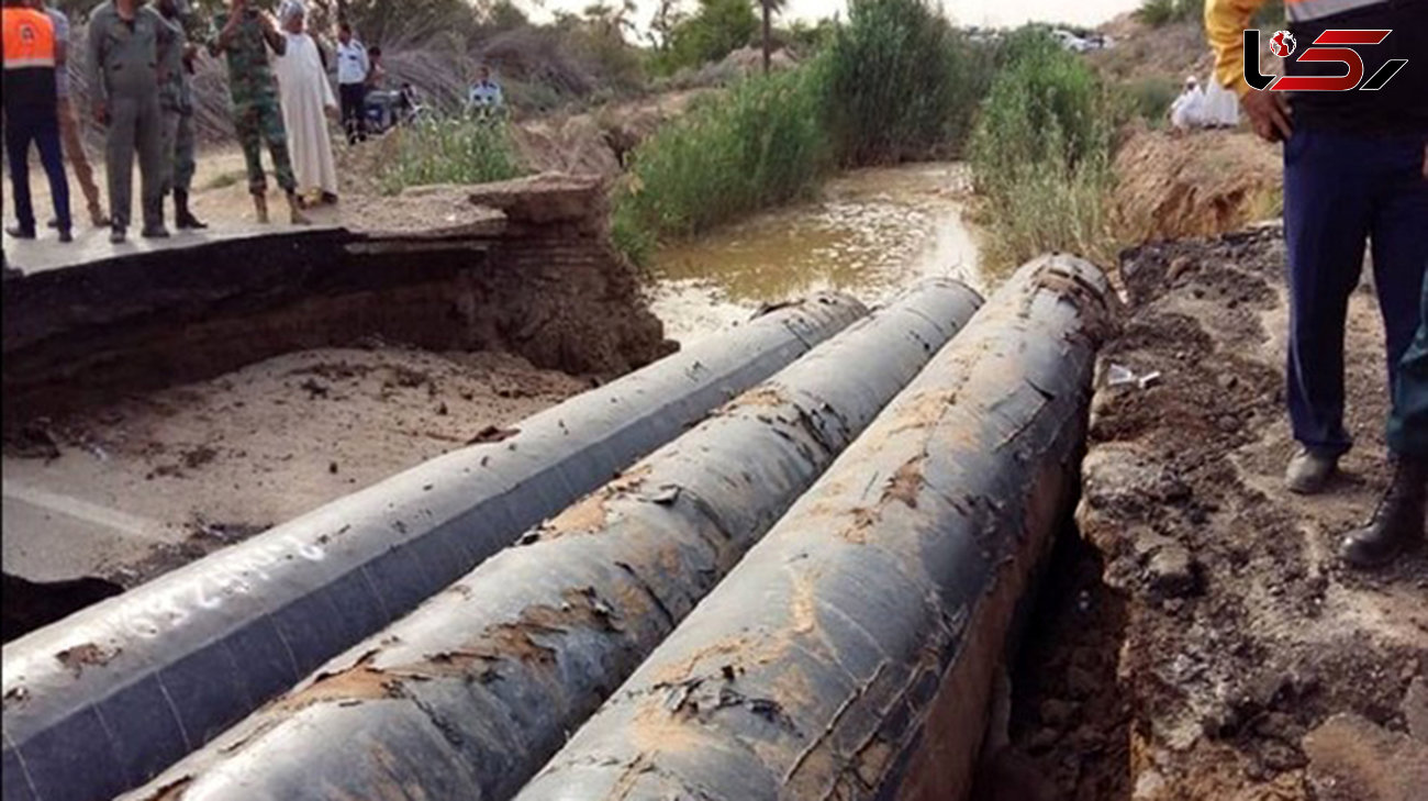 ‌پل محور ارتباطی اهواز ـ خرمشهر تخریب شد‌
