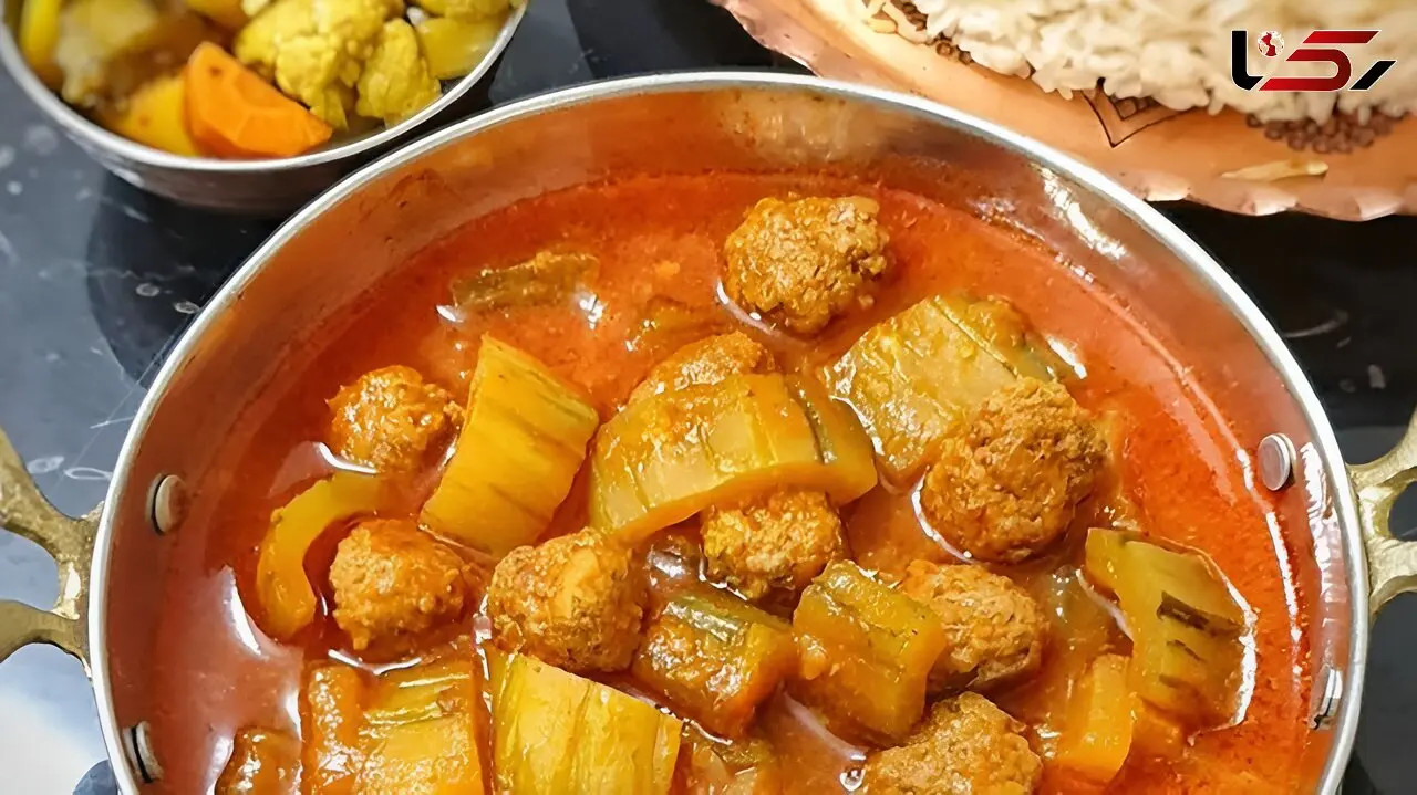 خورش خیار چنبر با گوشت قلقلی؛ غذایی متفاوت برای ناهار