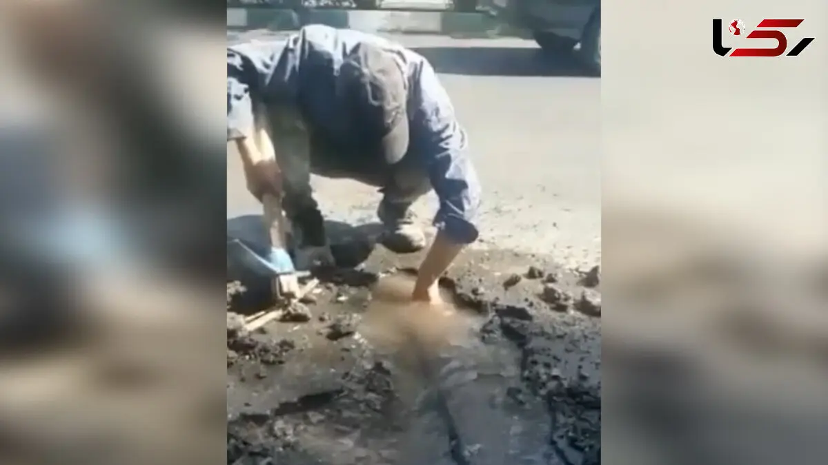 فیلم لحظه تصادف مامور اداره آب کرج / مرد بی گناه غیب شد