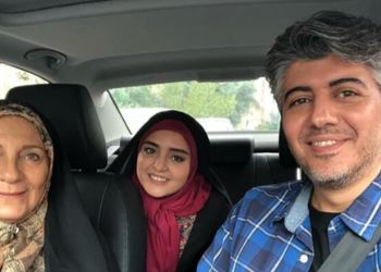 رونمایی از دختر کم سن و سال و همسر جوان شوهر دوم نرگس محمدی در سریال ستایش / جورج کلونی ایرانی و همسرش را ببینید!