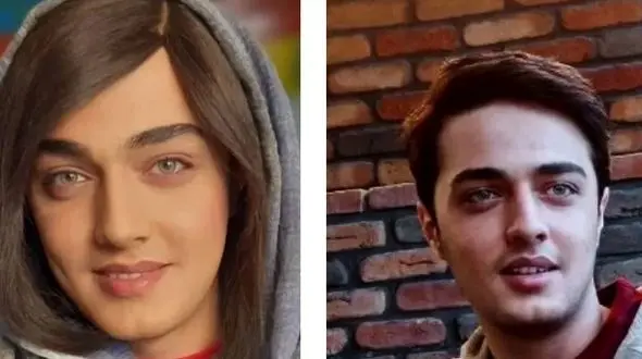 فیلم دیدنی از  سکانس آرایش و لباس دخترانه آقای علیرضاجلیلی ! / دختر زیبایی که آقای بازیگر است !