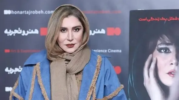 عکس تیپ و استایل زمستانی نسیم ادبی در اکران فیلم آن دیگری 