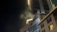 آتش سوزی در مرکز خرید پالادیوم در شمال تهران + فیلم