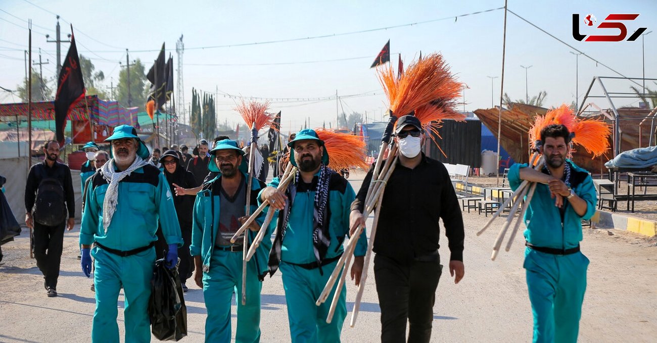 خدمت رسانی داوطلبانه ۵۰۰ نفر از خادمان شهرداری اصفهان در شهر کربلا