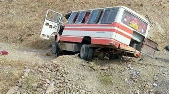 واژگونی مرگبار مینی‌بوس  در محور مریوان _ سقز / 4 نفر کشته شدند
