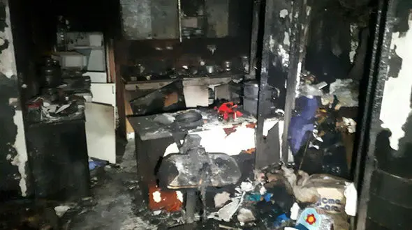 مردی در مشهد به آتش کشیده شد +عکس