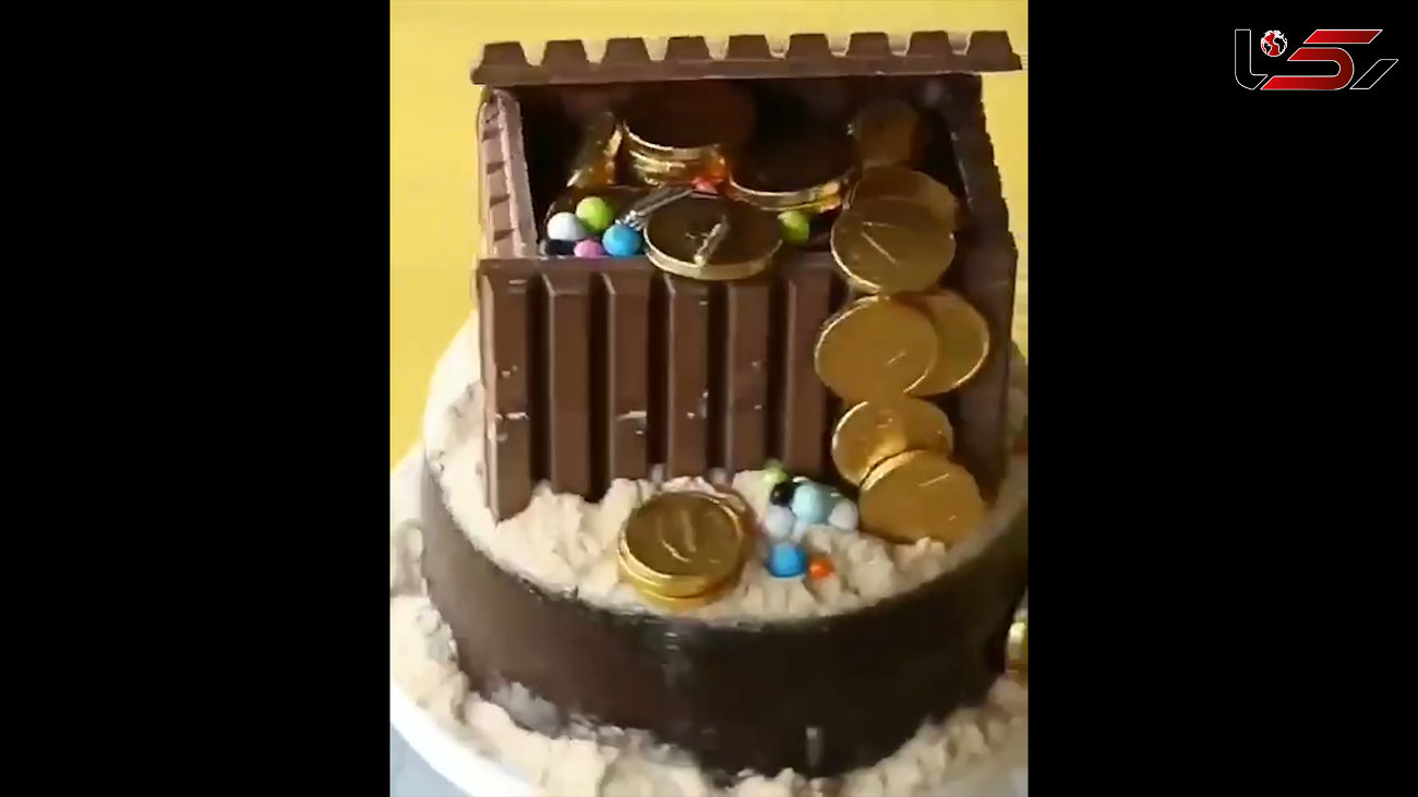 از این کیک سکه و طلا می بارد+ فیلم