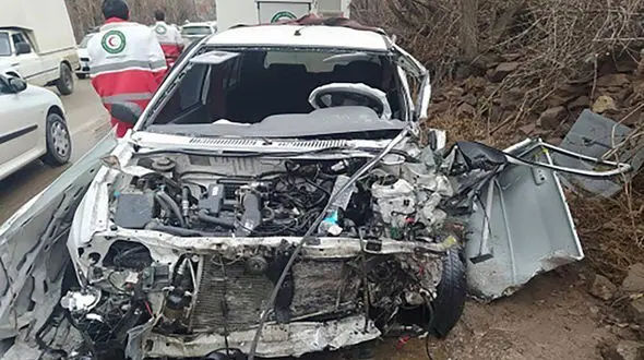 تصادف شدید در جاده کرج _ چالوس با 3 مصدوم + عکس