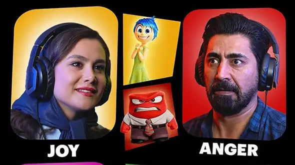 فیلم / پشت صحنه شاهکار  دوبله انیمیشن درون و بیرون 