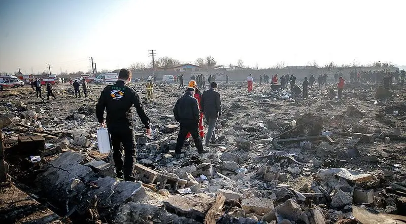 تصاویر : سقوط هواپیمای اوکراینی