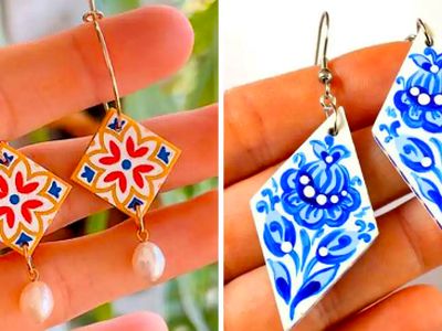 گوشواره‌ های کاشی کاری؛ 15 طرح هنری سنتی در اکسسوری‌ های مدرن