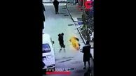 پرواز پسر نوجوان بر اثر انفجار گاز داخل چاه + فیلم