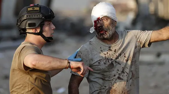 روسیه پنج هواپیما برای کمک راهی لبنان می کند + فیلم بعد انفجار