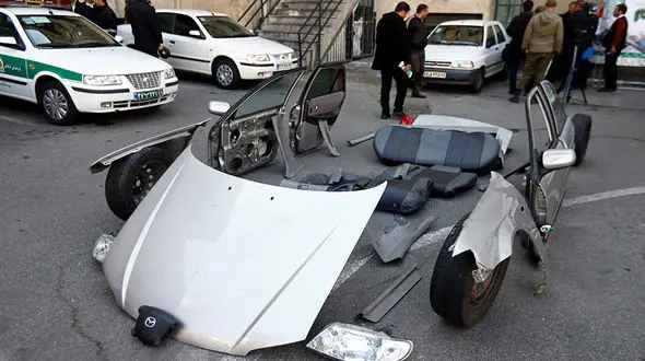 عجیب ترین عکس از یک ماشین که در تهران دزدیده شد + جزییات