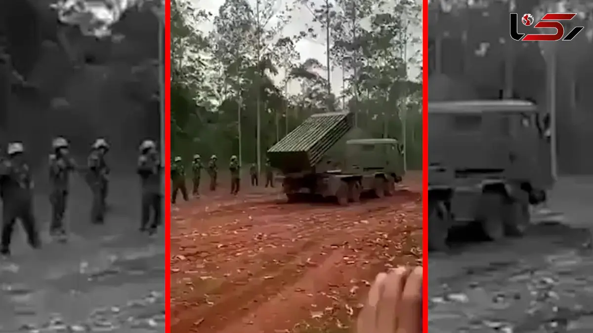 فیلم درگیری مرگبار ارتش کامبوج و تایلند