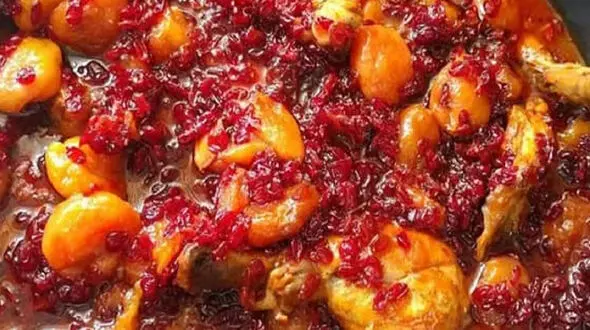 روش تهیه خورش آلو زرشک + فیلم