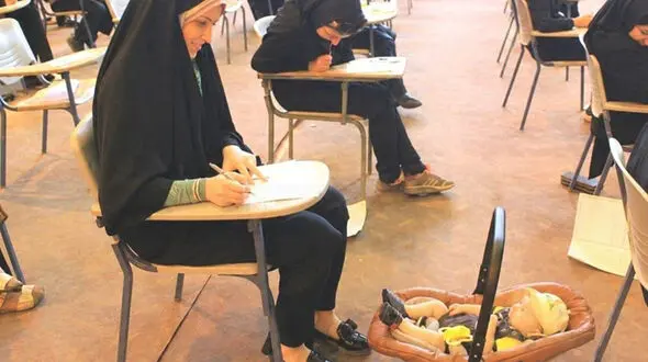 عکسی از کنکور که در رسانه‌های خارجی وایرال شد + عکس