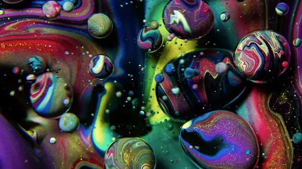  نقاشی های دیدنی از روغن، رنگ و صابون +تصاویر دیدنی