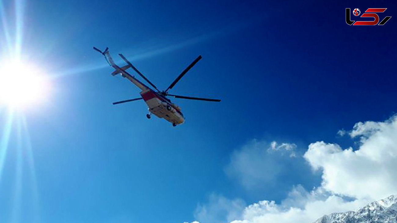  ۲ هلی‌کوپتر هلال احمر در جستجوی لاشه هواپیما بر فراز دنا 