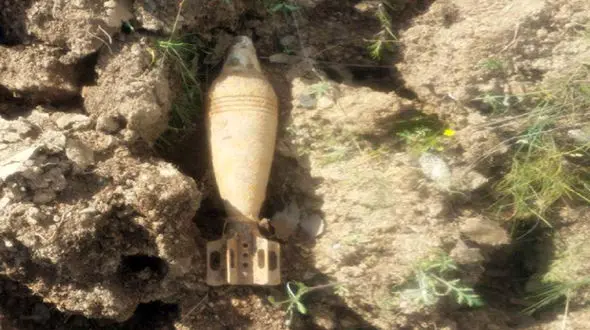 کشف خمپاره جنگی در هرسین / پلیس وارد عمل شد 