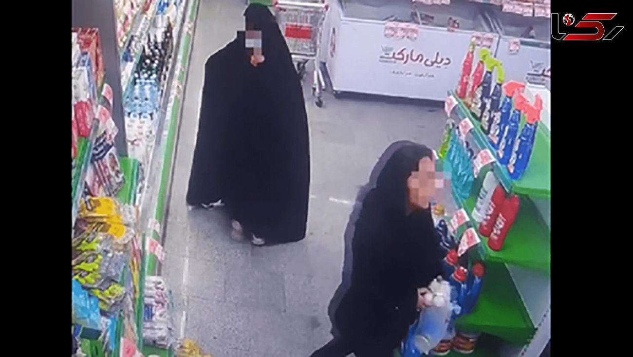 فیلم لحظه سرقت ۲ زن از یک فروشگاه در قائمشهر / آنها را می شناسید ؟!