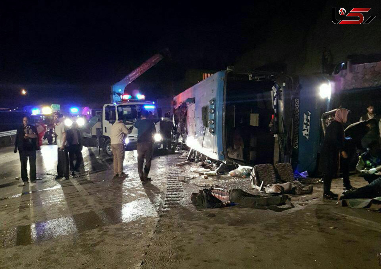فیلم از محل سقوط مرگبار اتوبوس به دره سوادکوه / ۱۴ تن کشته شدند + عکس 