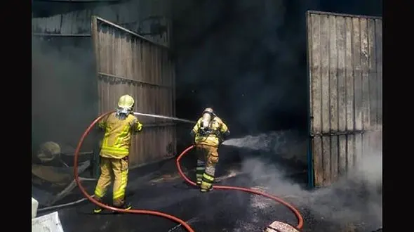 آتش‌سوزی در خیابان ناصر خسرو