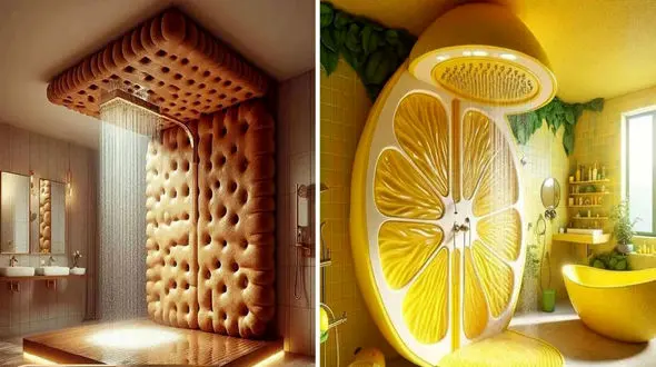 طراحی حمام های خوشمزه و ترسناک + عکس