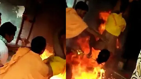 رسمی عجیب و خطرناک برای شفا یافتن بیمار! + عکس 
