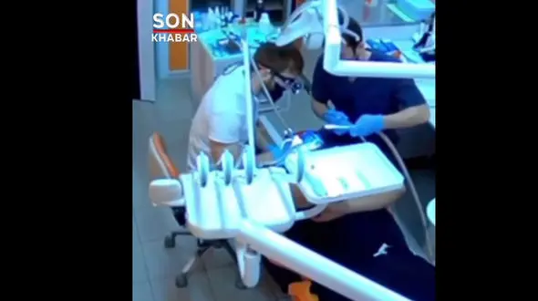 انفجار دستگاه سفیدکننده دندان در کلینیک / جان بیمار به خطر افتاد + فیلم
