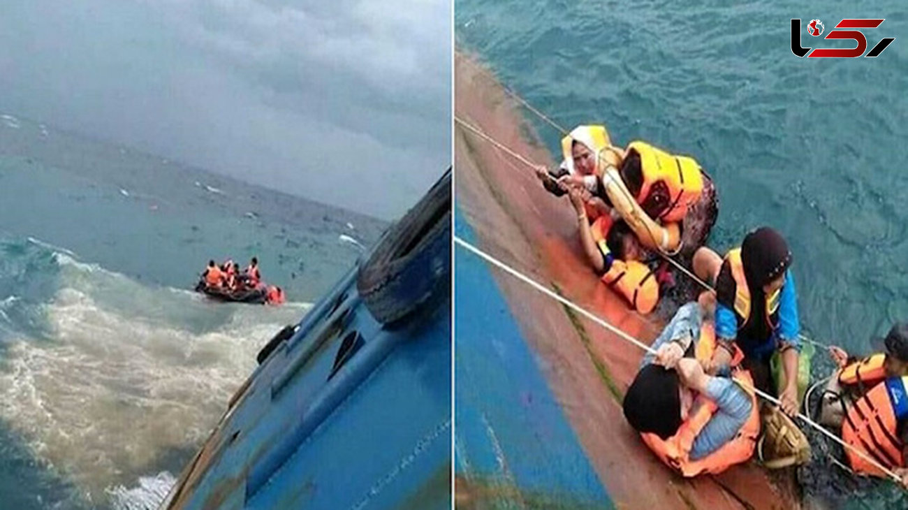 ۲۴ قربانی در پی واژگونی کشتی اندونزیایی
