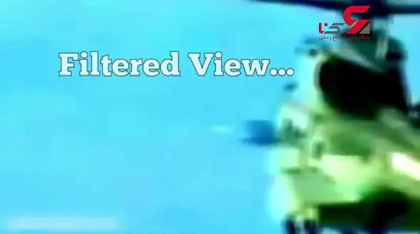 عبور برق آسای شی پرنده عجیب از مقابل یک هلیکوپتر نظامی! +فیلم 