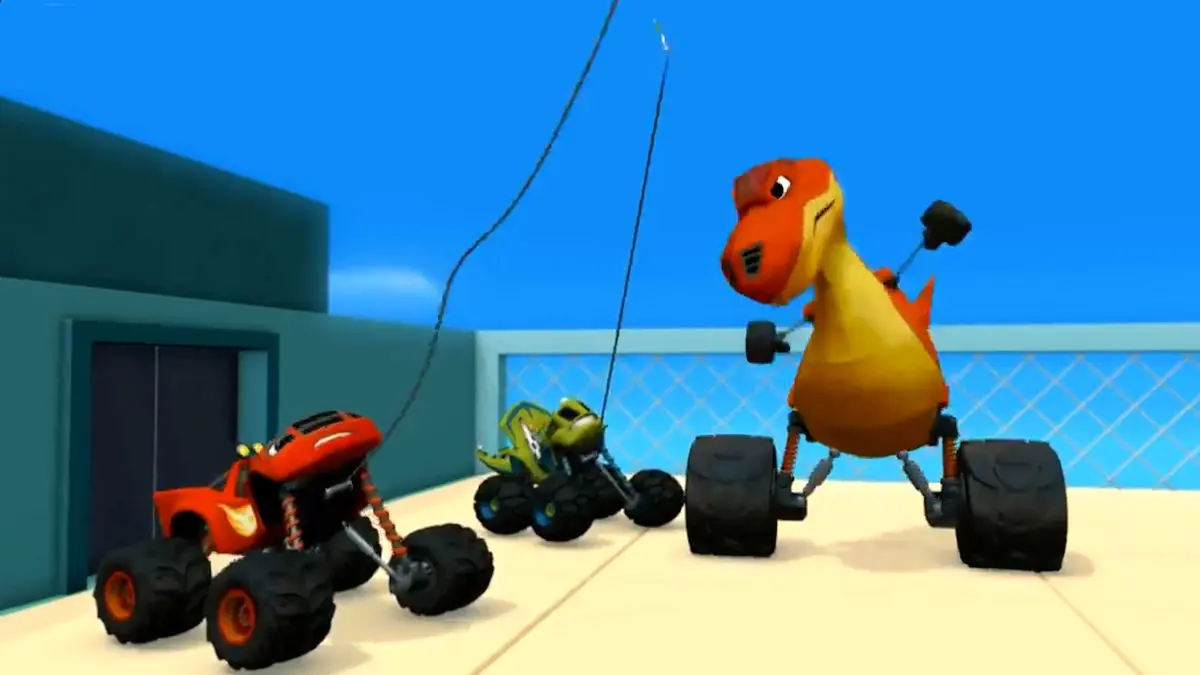 فیلم انیمیشن بلیز و ماشین های غول پیکر نجات دایناسور