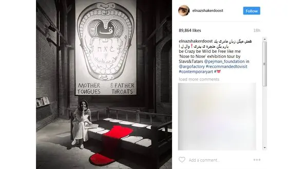  پست جالب و طنزآمیز الناز شاکردوست+ عکس