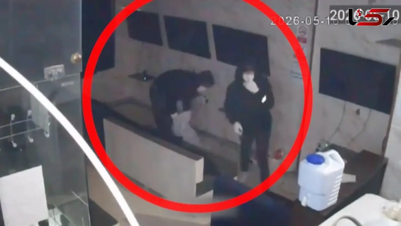 فیلم لحظه سرقت از گیم نت در فاز 6 پرند/ 2 جوان با پژو 405 متواری شدند
