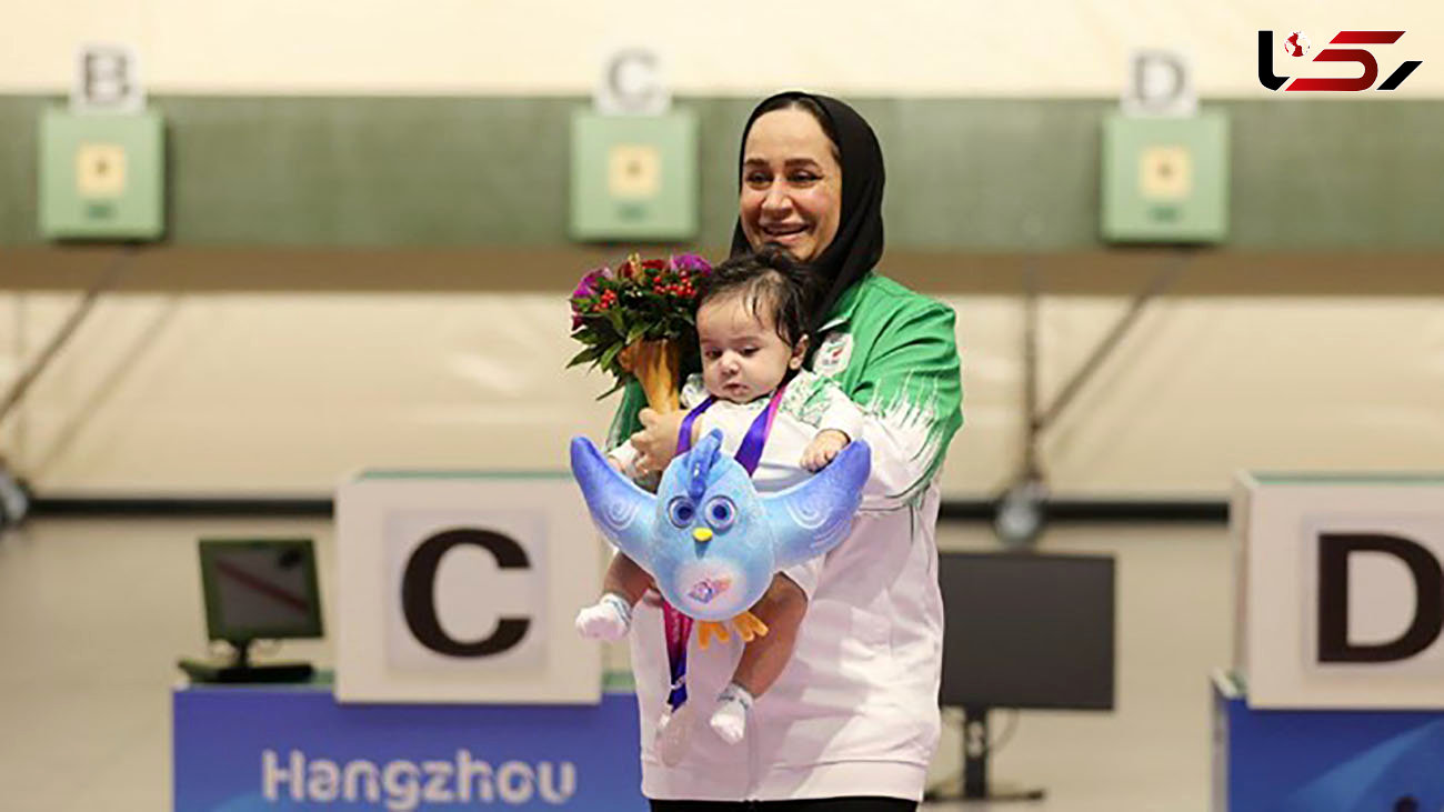 مدال بازی‌های پاراآسیایی بر گردن نوزاد 3 ماهه! + فیلم
