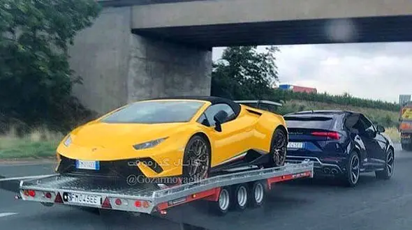 
حمل لامبورگینی با لامبورگینی! +عکس
